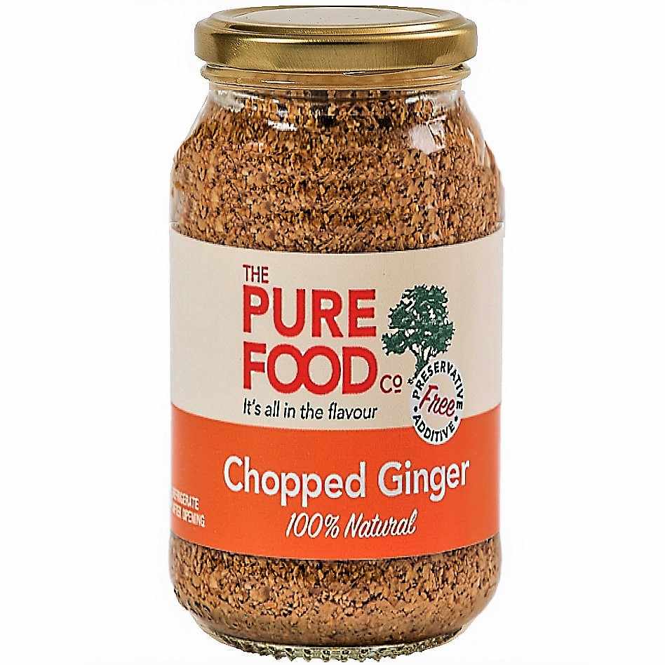 Ginger Chopped - The Pure Food Co. 500g
