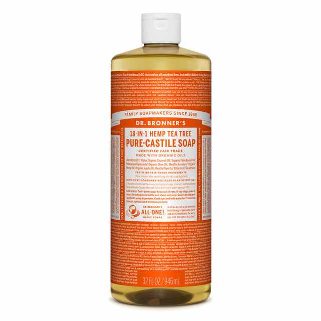 Dr. Bronner's Pure-Castile Liquid Soap (Tea Tree)