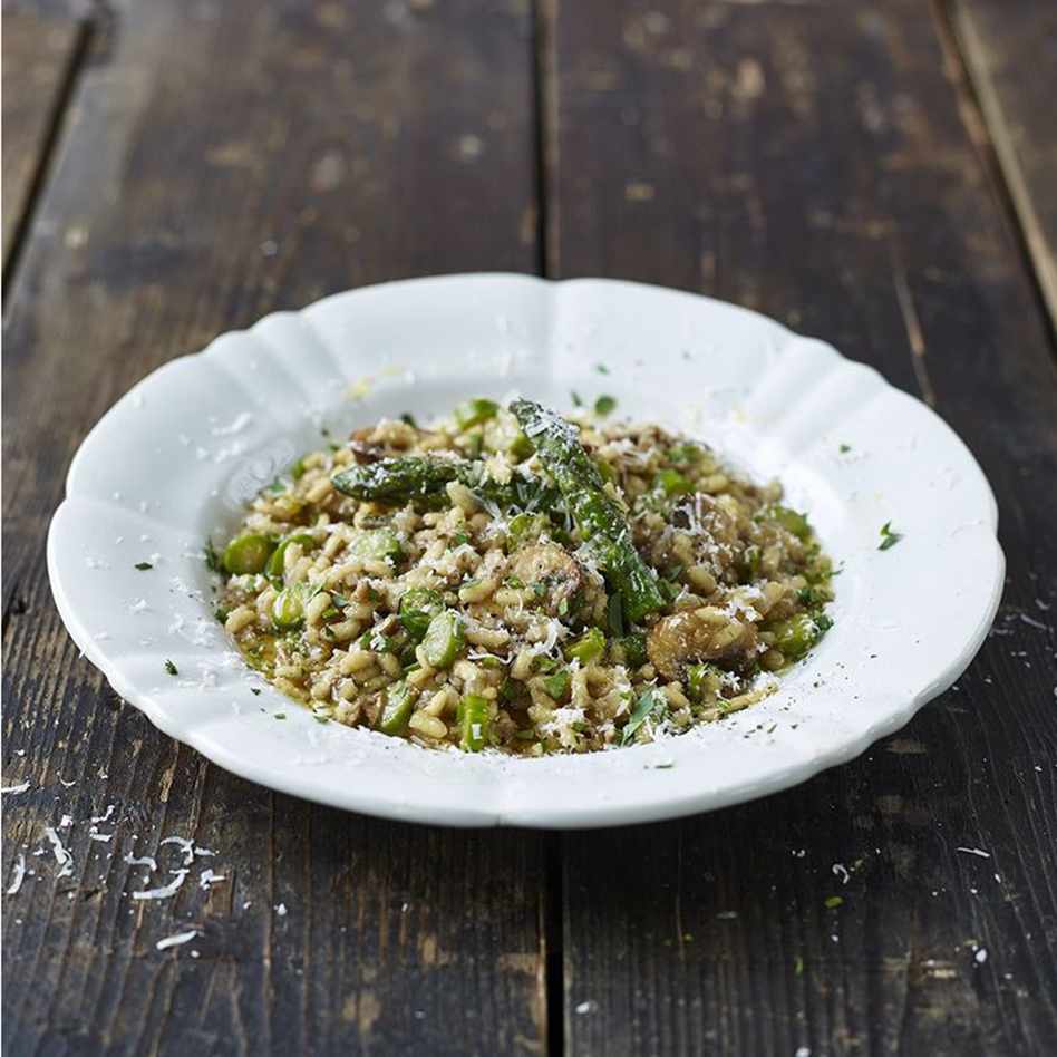 Asparagus & Mushroom Risotto with Fresh Parsley & Lemon - Ingredient Pack