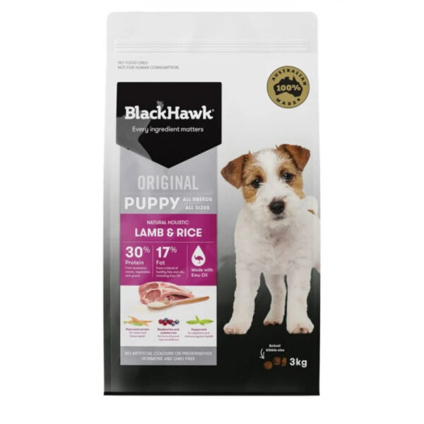 Black Hawk Dry Puppy Food (Lamb Rice) Queen Victoria Market