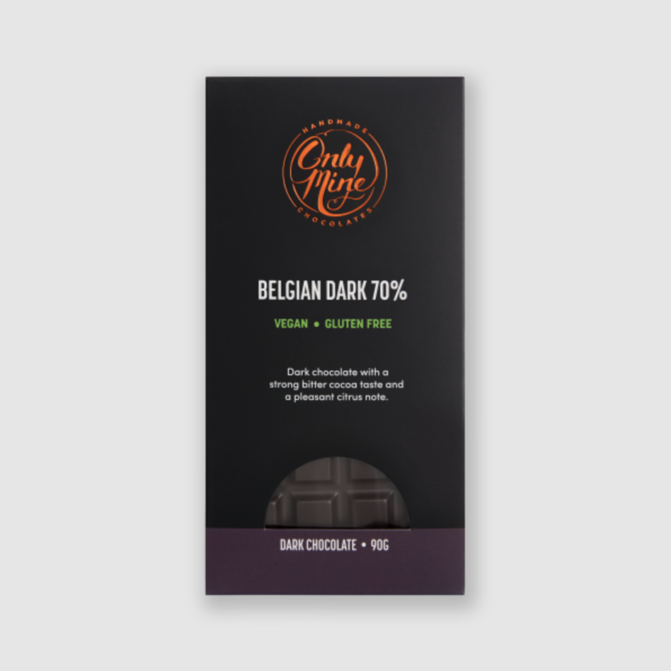 Belgian Dark 70% Chocolate Bar