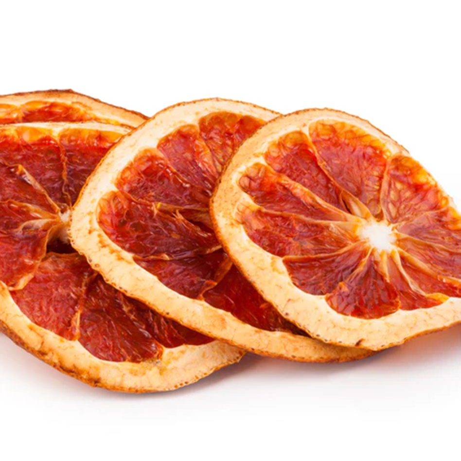 Dried ruby grapefruit slice