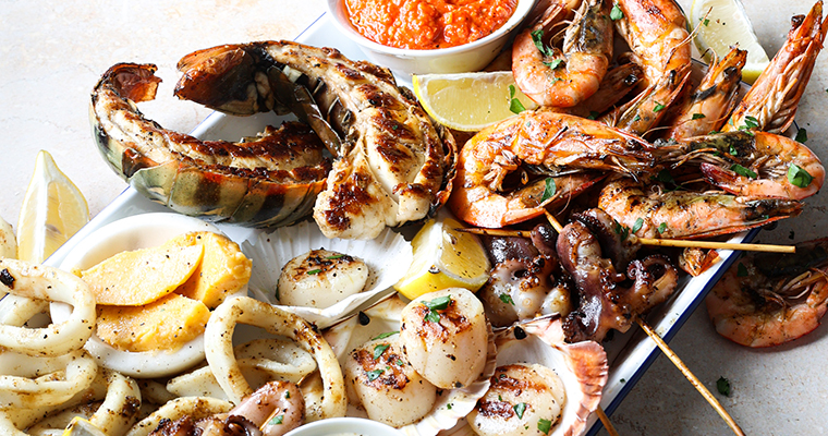 Easter Grilled Seafood Platter