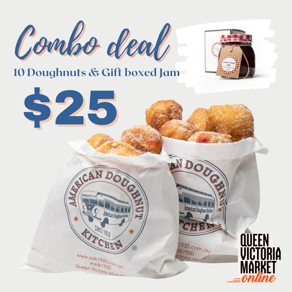 Combo Deal - 10 Doughnuts And Gift Boxed Jam