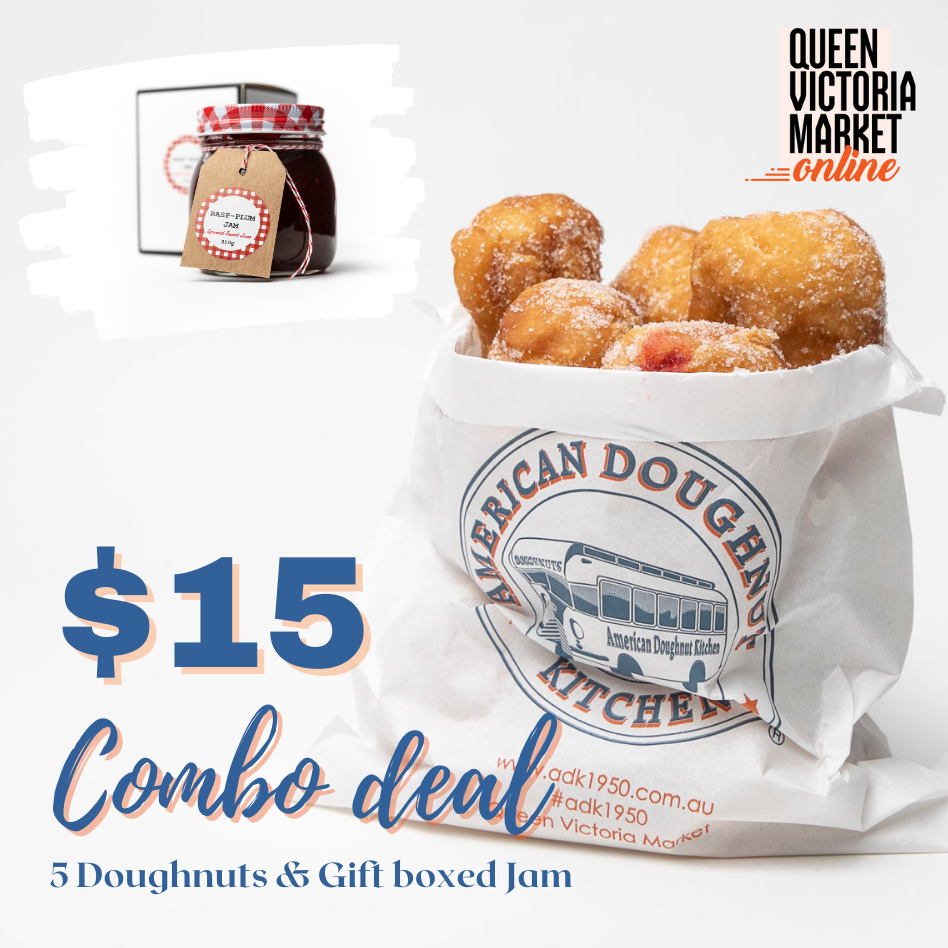 Combo Deal - 5 doughnuts with Gift Boxed Jam