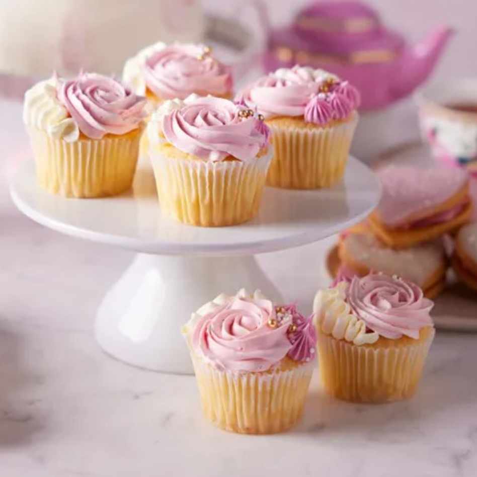 Vanilla & Strawberry Cupcakes (Vegan)