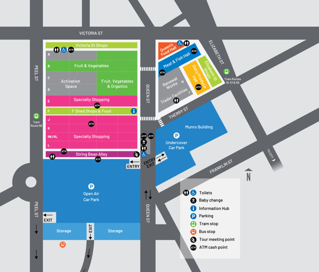 map of queen victoria market 