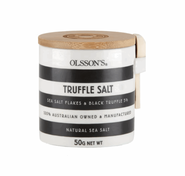 Olsson's Black Truffle Salt Ceramic Jar