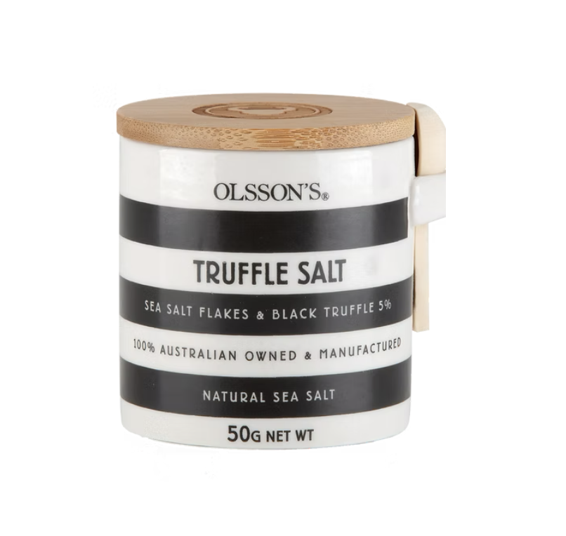 Olsson's Black Truffle Salt Ceramic Jar