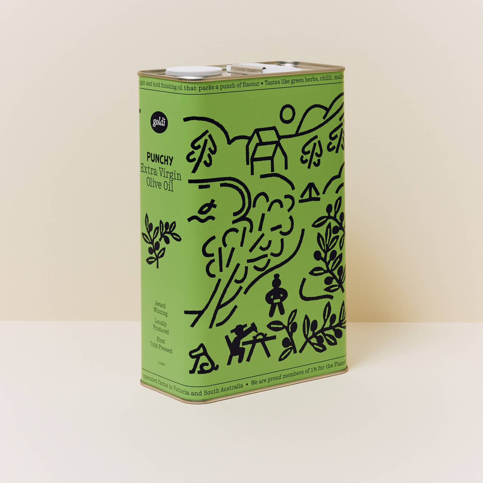 Goldi Punchy Extra Virgin Olive Oil 3L
