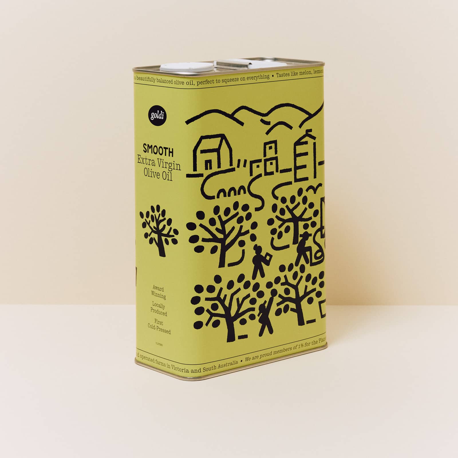 Goldi Smooth Extra Virgin Olive Oil 3L