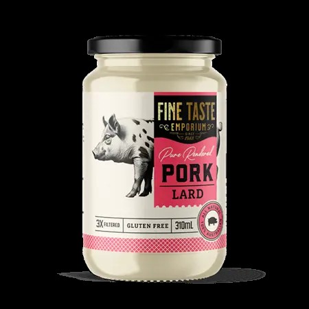 Pure Rendered Pork Lard 310ml