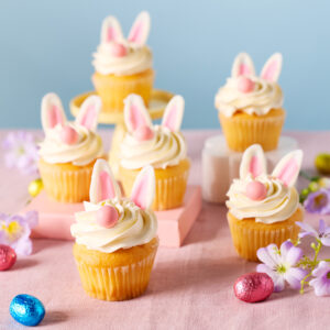 Vanilla Easter Bunny Cupcakes