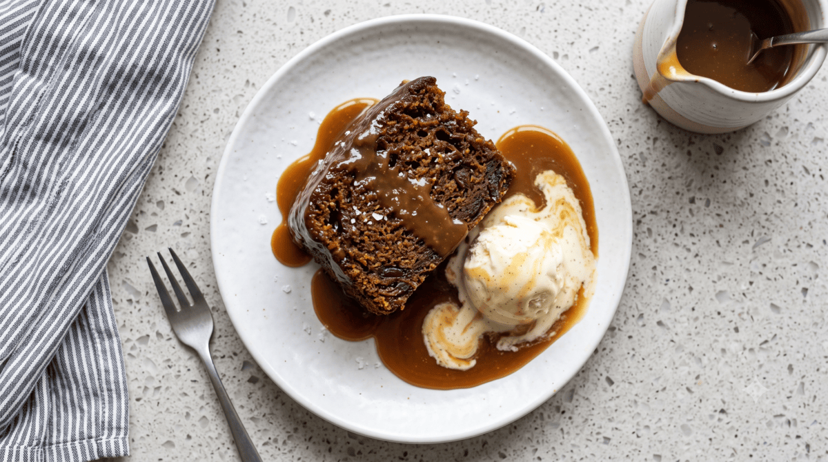 Sticky Date Pudding with Butterscotch Sauce