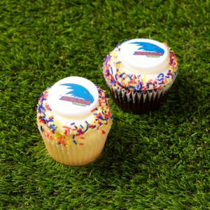 AFL Adelaide Crows Vanilla Cupcakes
